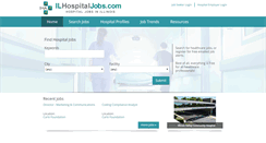 Desktop Screenshot of ilhospitaljobs.com